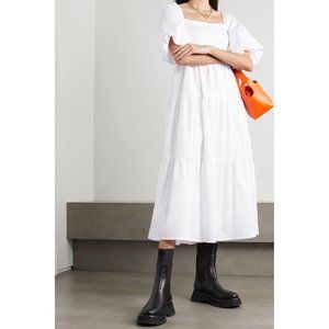 Faithfull the Brand White Midi Dress